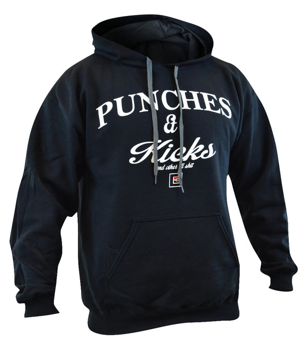 Combat Corner Punches & Kicks Contrast Hooded Sweatshirt