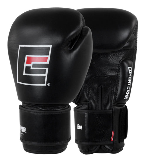 Combat Corner Proper Thai Boxing Gloves - Black - MMA Fightland