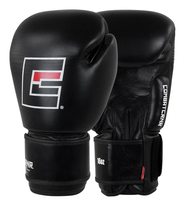 Combat Corner Proper Thai Boxing Gloves - Black - MMA Fightland