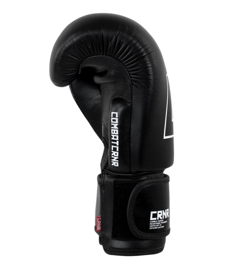 Combat Corner Proper Thai Boxing Gloves - Black - MMA Fightland