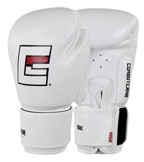 Combat Corner Proper Thai Boxing Gloves - White - MMA Fightland