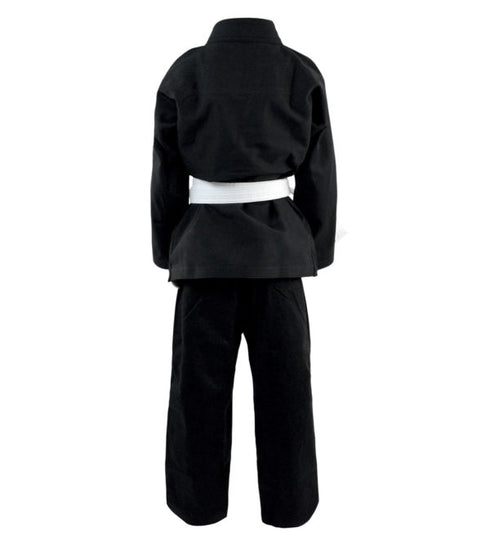 Combat Corner Recruit Youth BJJ GI – FREE WHITE BELT-BLACK-3