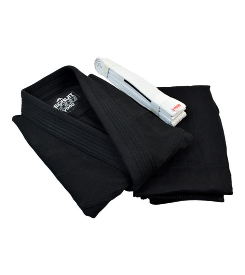 Combat Corner Recruit Youth BJJ GI – FREE WHITE BELT-BLACK-5