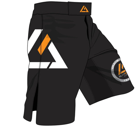 Rilion Gracie Black Fight Shorts - MMA Fightland