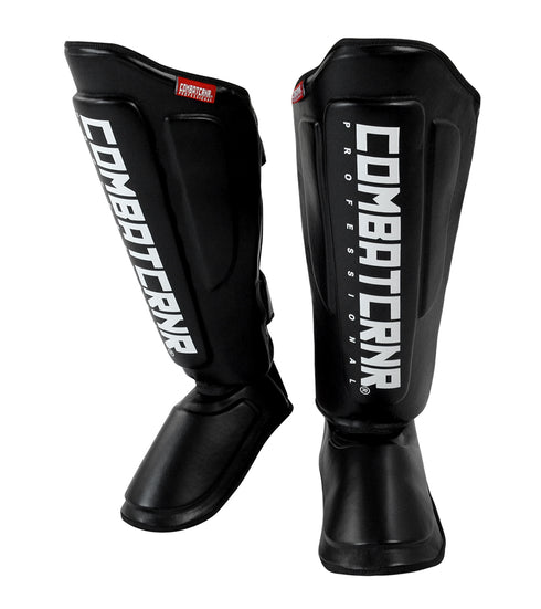 Combat Corner Supreme Shin Guards-BLACK-1