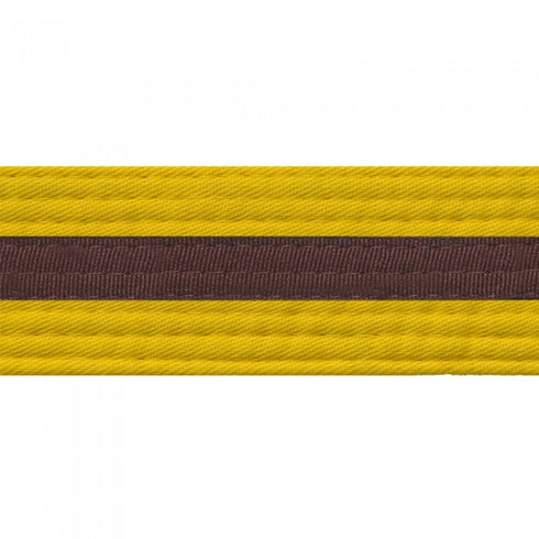 BOLD LOOK YELLOW BELTS WITH STRIPE