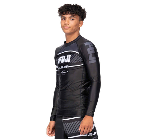Fuji Freestyle 2.0 Long Sleeve Ranked Rashguard Black - ADULT SIZES