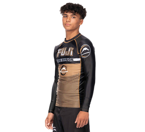 Fuji Reversal Long Sleeve Rashguard Gold/Black
