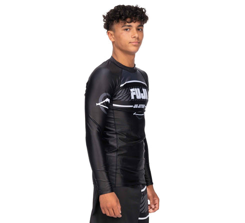 Fuji Freestyle 2.0 Long Sleeve Ranked Rashguard Black - ADULT SIZES