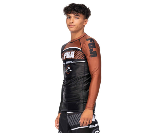 Fuji Freestyle 2.0 Long Sleeve Ranked Rashguard Brown - ADULT SIZES