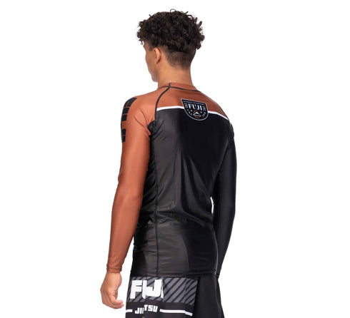 Fuji Freestyle 2.0 Long Sleeve Ranked Rashguard Brown - ADULT SIZES