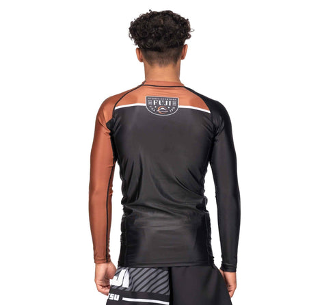Fuji Freestyle 2.0 Long Sleeve Ranked Rashguard Brown - ADULT SIZES