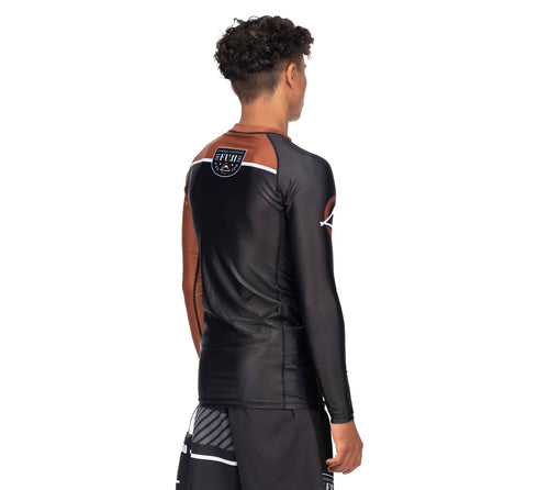 Fuji Freestyle 2.0 Long Sleeve Ranked Rashguard Brown - ADULT SIZES