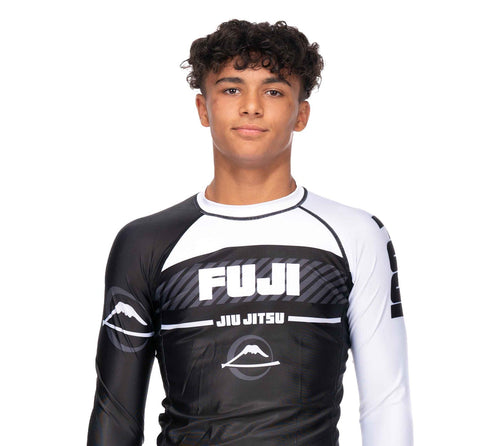 Fuji Freestyle 2.0 Long Sleeve Ranked Rashguard White - ADULT SIZES