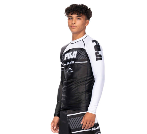 Fuji Freestyle 2.0 Long Sleeve Ranked Rashguard White - ADULT SIZES
