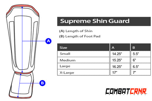 Combat Corner Supreme Shin Guards
