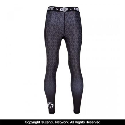 Tatami Hexagon Grappling Tights - Black-3