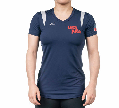 Fuji USA Judo Mizuno Womens Balboa Short Sleeve Shirt