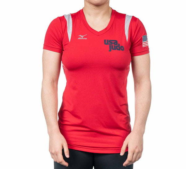 Fuji USA Judo Mizuno Womens Balboa Short Sleeve Shirt