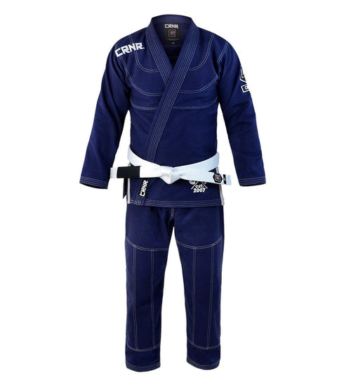 Combat Corner v5 BJJ GI – FREE WHITE BELT-NAVY-1