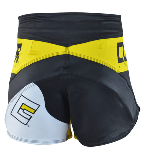 Combat Corner Supreme Hybrid Fight Shorts (Yellow)-3