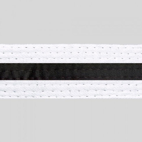 BOLD LOOK BELTS WITH BLACK STRIPE-WHITE WITH BLACK STRIPE-1