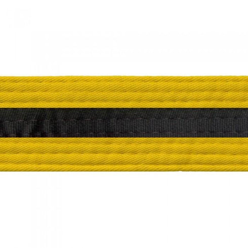 BOLD LOOK BELTS WITH BLACK STRIPE-YELLOW WITH BLACK STRIPE-1