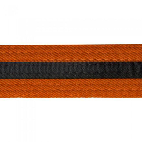 BOLD LOOK BELTS WITH BLACK STRIPE-ORANGE WITH BLACK STRIPE-1