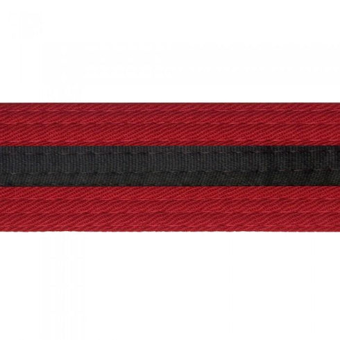 BOLD LOOK BELTS WITH BLACK STRIPE-RED WITH BLACK STRIPE-1