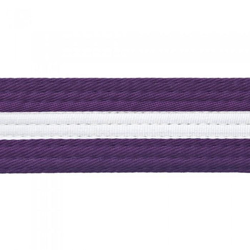 BOLD LOOK BELTS WITH WHITE STRIPE-PURPLE/WHITE STRIPE-1