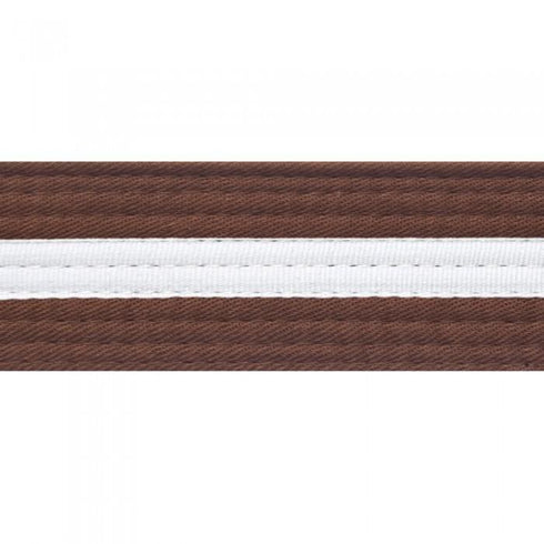 BOLD LOOK BELTS WITH WHITE STRIPE-BROWN/WHITE STRIPE-1