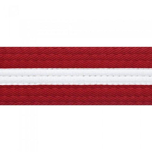 BOLD LOOK BELTS WITH WHITE STRIPE-RED/WHITE STRIPE-1