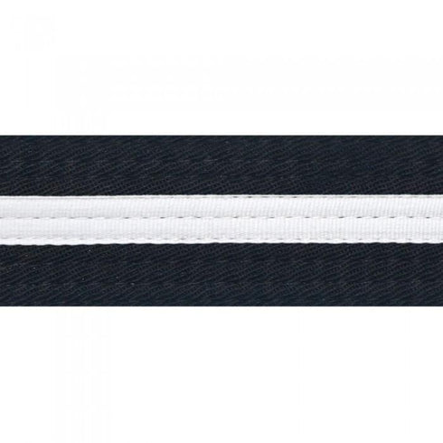 BOLD LOOK BELTS WITH WHITE STRIPE-BLACK/WHITE STRIPE-1