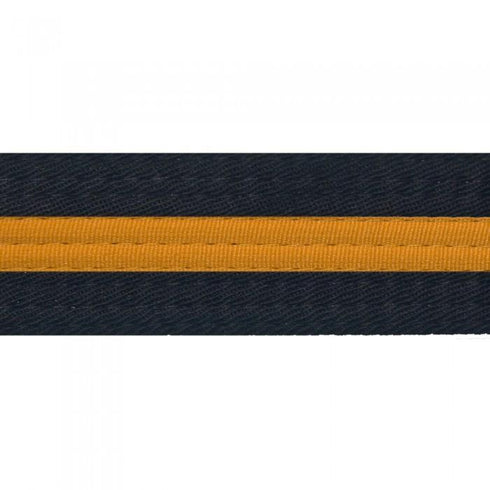 BOLD LOOK BLACK BELTS WITH STRIPE-BLACK/GOLD STRIPE-1