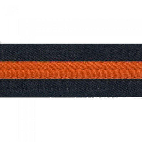 BOLD LOOK BLACK BELTS WITH STRIPE-BLACK/ORANGE STRIPE-1