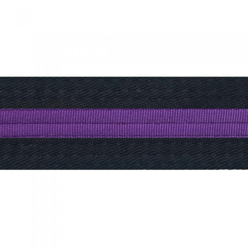 BOLD LOOK BLACK BELTS WITH STRIPE-BLACK/PURPLE STRIPE-1