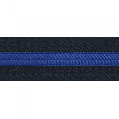 BOLD LOOK BLACK BELTS WITH STRIPE-BLACK/BLUE STRIPE-1