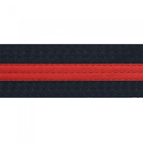 BOLD LOOK BLACK BELTS WITH STRIPE-BLACK/RED STRIPE-1