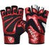 BOLD RED LEATHER GYM GLOVES-1