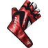 BOLD RED LEATHER GYM GLOVES-4