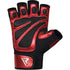BOLD RED LEATHER GYM GLOVES-6