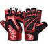 BOLD RED LEATHER GYM GLOVES-7