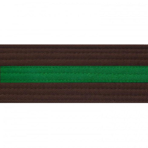 BOLD LOOK BROWN BELTS WITH STRIPE-BROWN/GREEN STRIPE-1