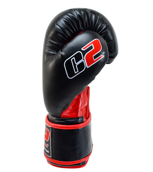 Combat Corner C2 Boxing Gloves w/ XtraFresh Blk/Red-5