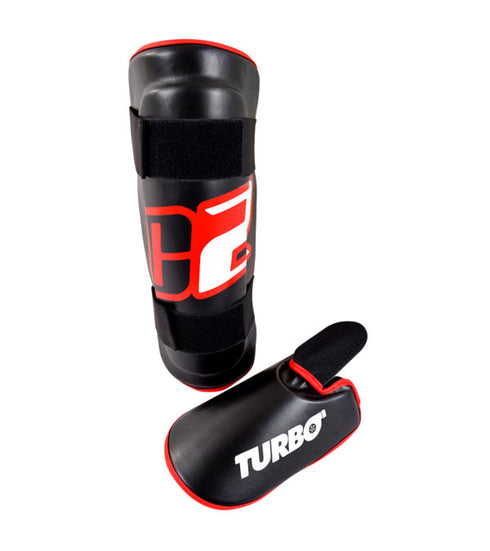 Combat Corner C2 Turbo Shin Guards Black-5