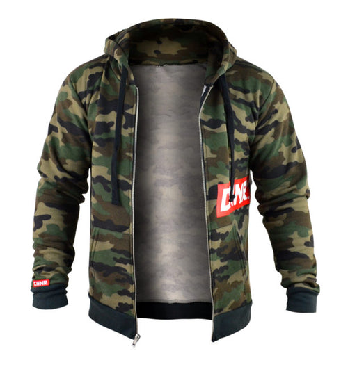 Combat Corner Zip Up Camo Redtangle Hoodie-5