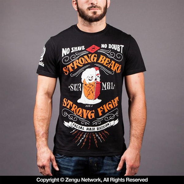 Scramble-"Strong Beard V2" T-Shirt-1