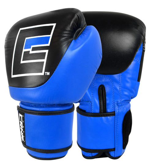 Combat Corner Competition Velcro Boxing Gloves Blue-1