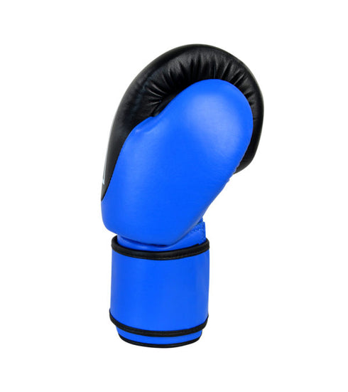Combat Corner Competition Velcro Boxing Gloves Blue-3