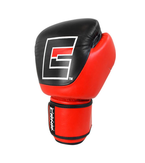 Combat Corner Competition Velcro Boxing Gloves Red-2